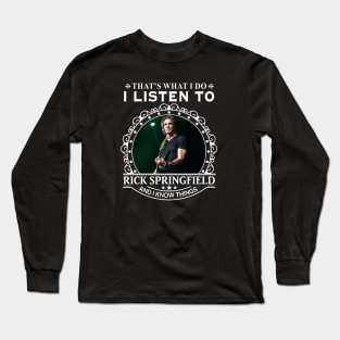 I LISTEN TO musician and actor. Long Sleeve T-Shirt